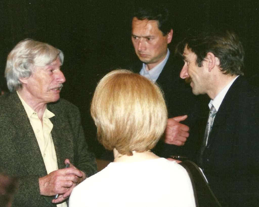 Yves Clayette et Jean Ferrat en 2001
