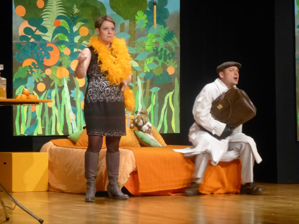 Théâtre du Graal. Marie-Pierre Jandeau dans La chambre Mandarine. de Robert Thomas. 2015.