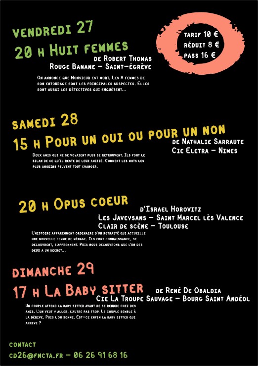 Festival THEATRE EN AUTOMNE 2017 Programme