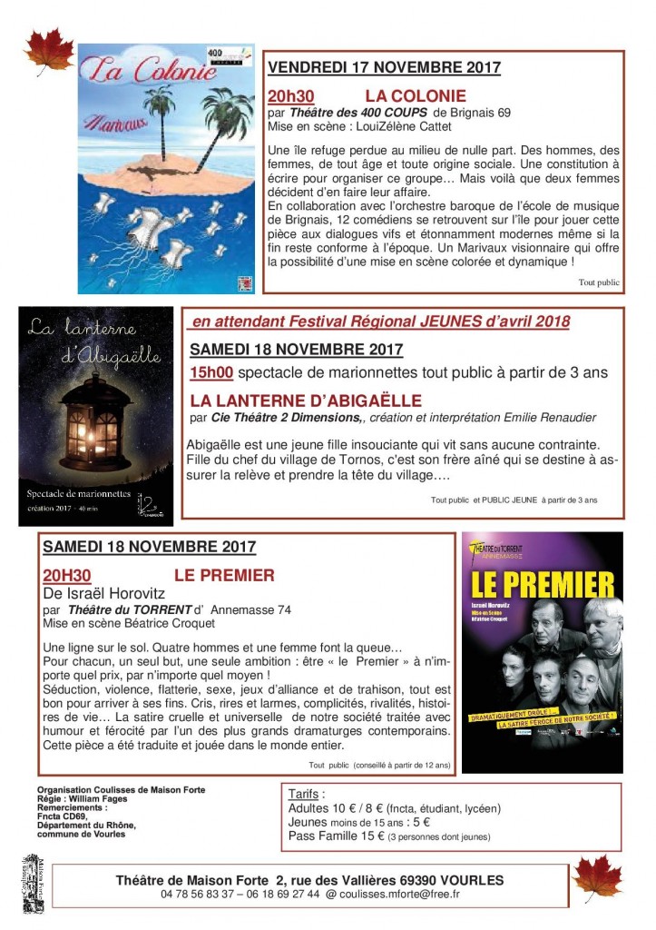 AUTOMNALES DE VOURLES Programme-2-1-au 10 11 17-B