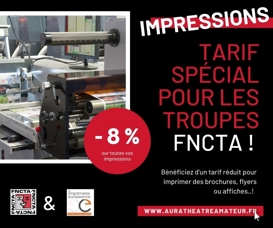 Avec la FNCTA, bénéficiez d’un tarif préférentiel sur vos impressions !