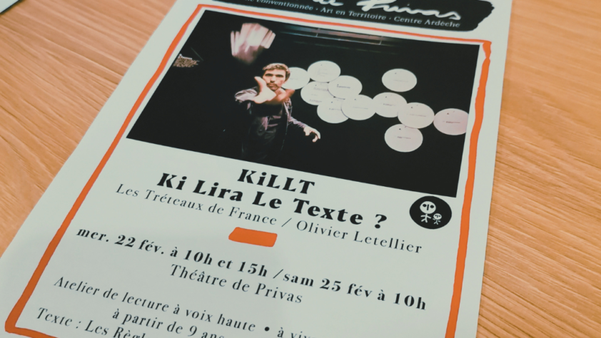 Retour sur… l’Atelier KiLLT – Ki Lira Le Texte ? en partenariat avec le Théâtre de Privas