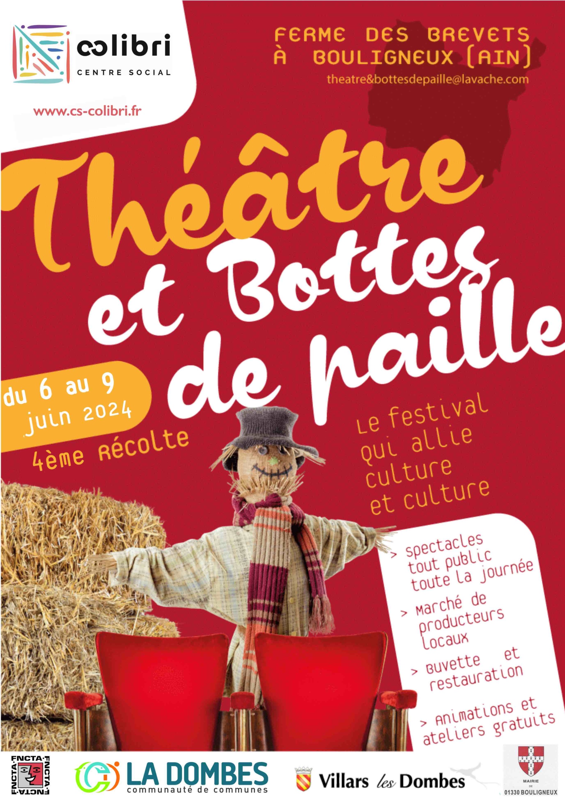 Théâtre & Bottes de paille – 4éme récolte 7 au 9 juin 2024