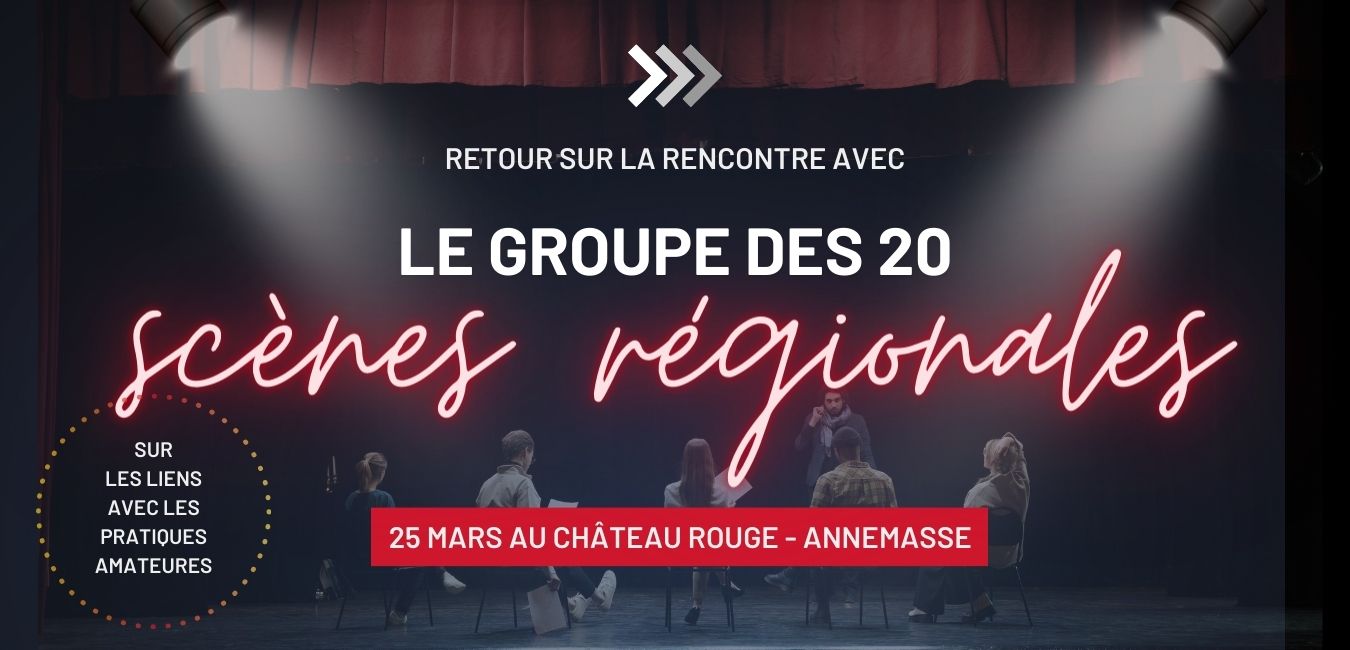 RETOUR SUR… LA RENCONTRE AVEC LA GROUPE DE 20 SCÈNES RÉGIONALES