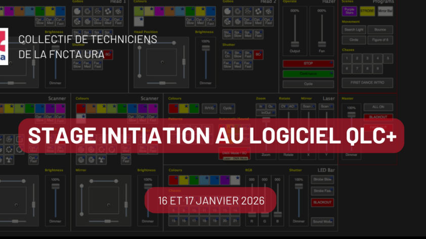 Retour sur… le stage d’initiation au logiciel QLC+