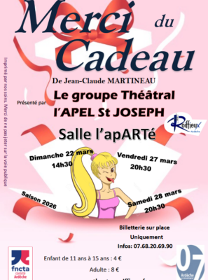 Merci du cadeau – Groupe théâtral de Roiffieux