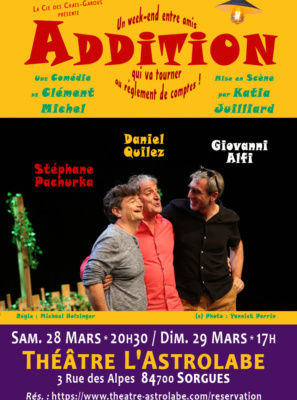 Addition, comédie (14 sélections Festival)