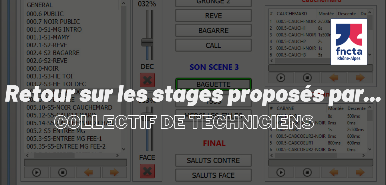 RETOURS SUR LES STAGES PROPOSÉS PAR LE COLLECTIF DE TECHNICIENS DE L’URA