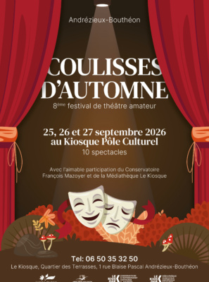 COULISSE D’AUTOMNE – 8ème FESTIVAL DE THÉÂTRE AMATEUR