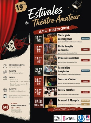 19èmes Estivales du Théâtre Amateur des Pièces Montées